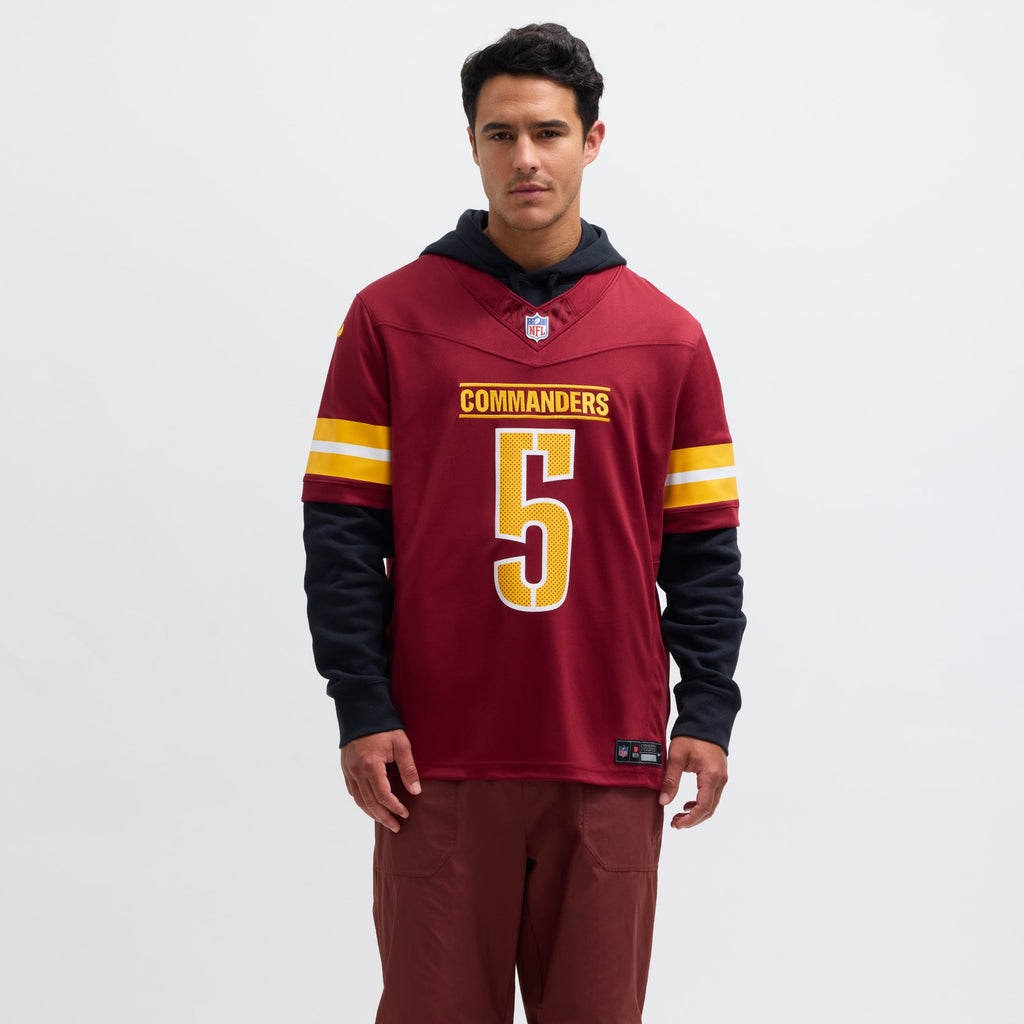 Men's Washington Commanders Jayden Daniels Nike White Vapor F.U.S.E. Limited Super Bowl Era Jersey