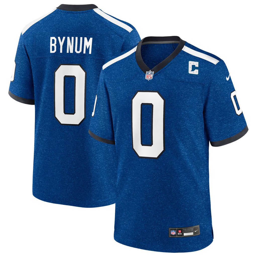 Men's Indianapolis Colts Camryn Bynum Nike  Heather Royal Alternate 2 Indiana Nights Game Jersey