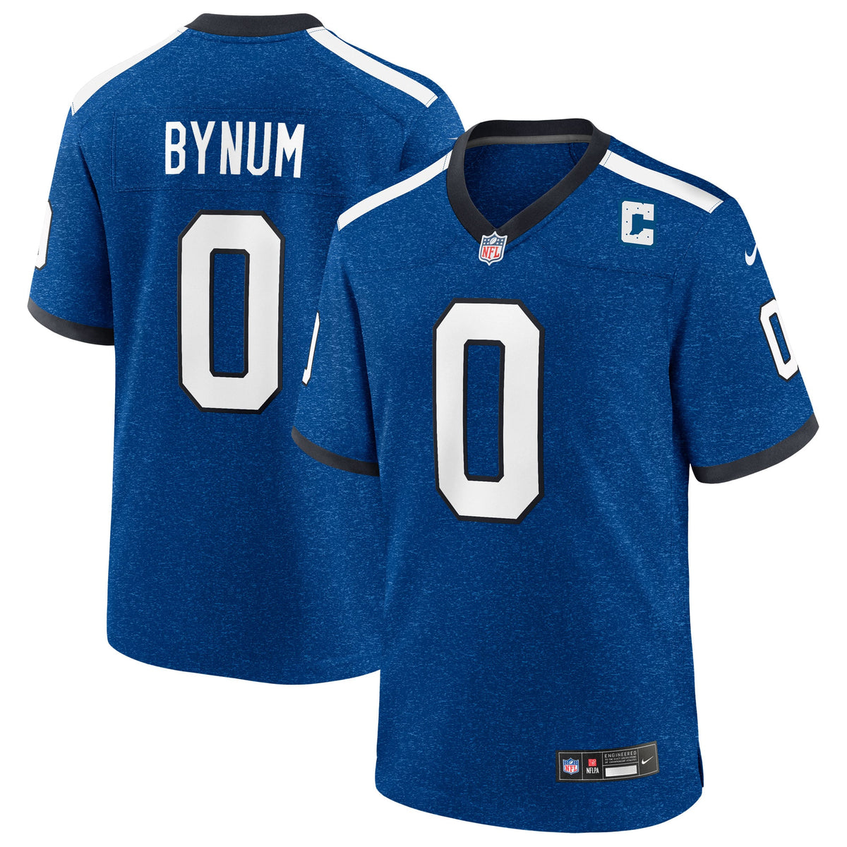 Men's Indianapolis Colts Camryn Bynum Nike  Heather Royal Alternate 2 Indiana Nights Game Jersey