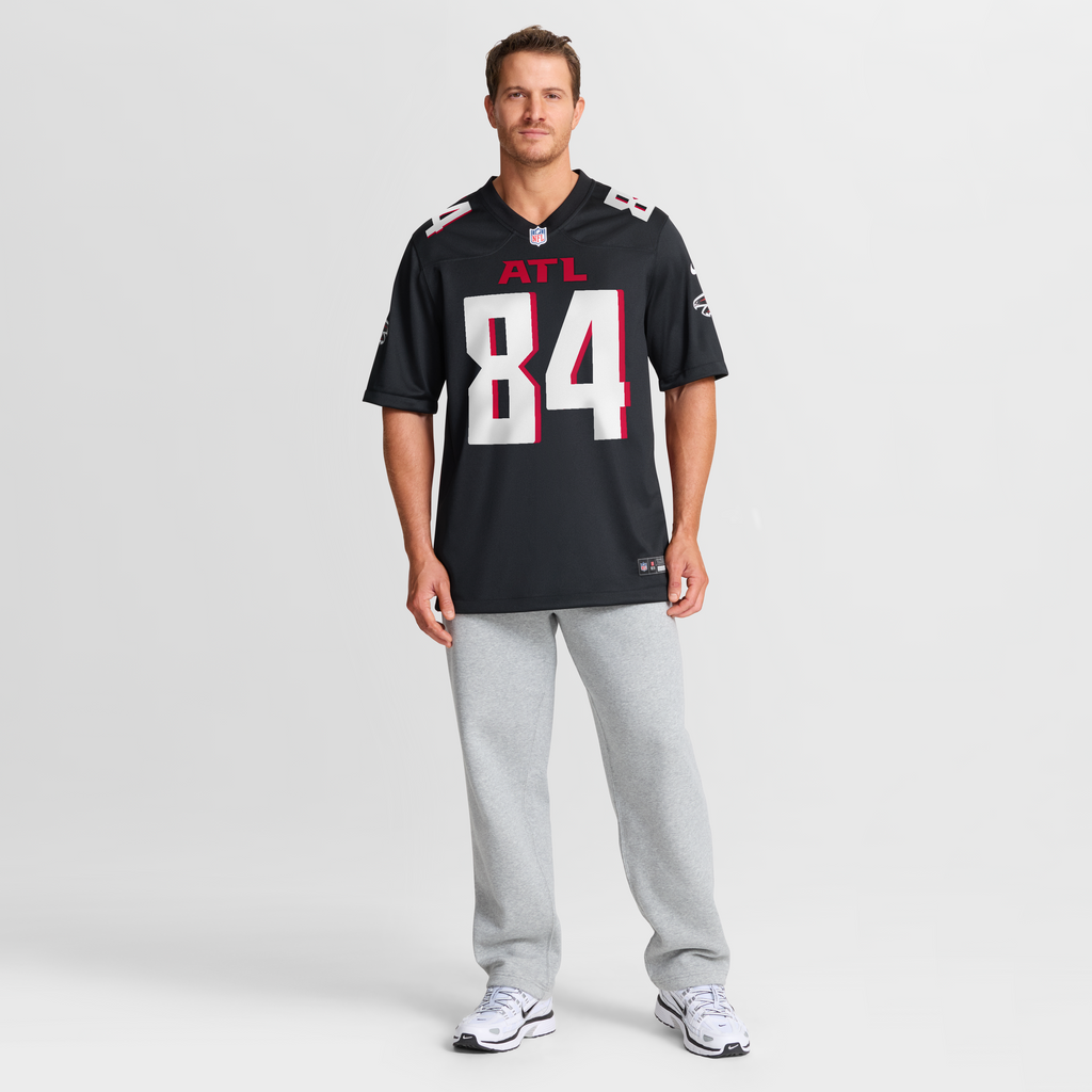 Men's Atlanta Falcons Alfred Jenkins Nike Black Game Retired Player Jersey