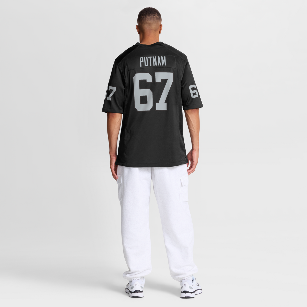 Men's Las Vegas Raiders Will Putnam Nike  Black Team Game Jersey