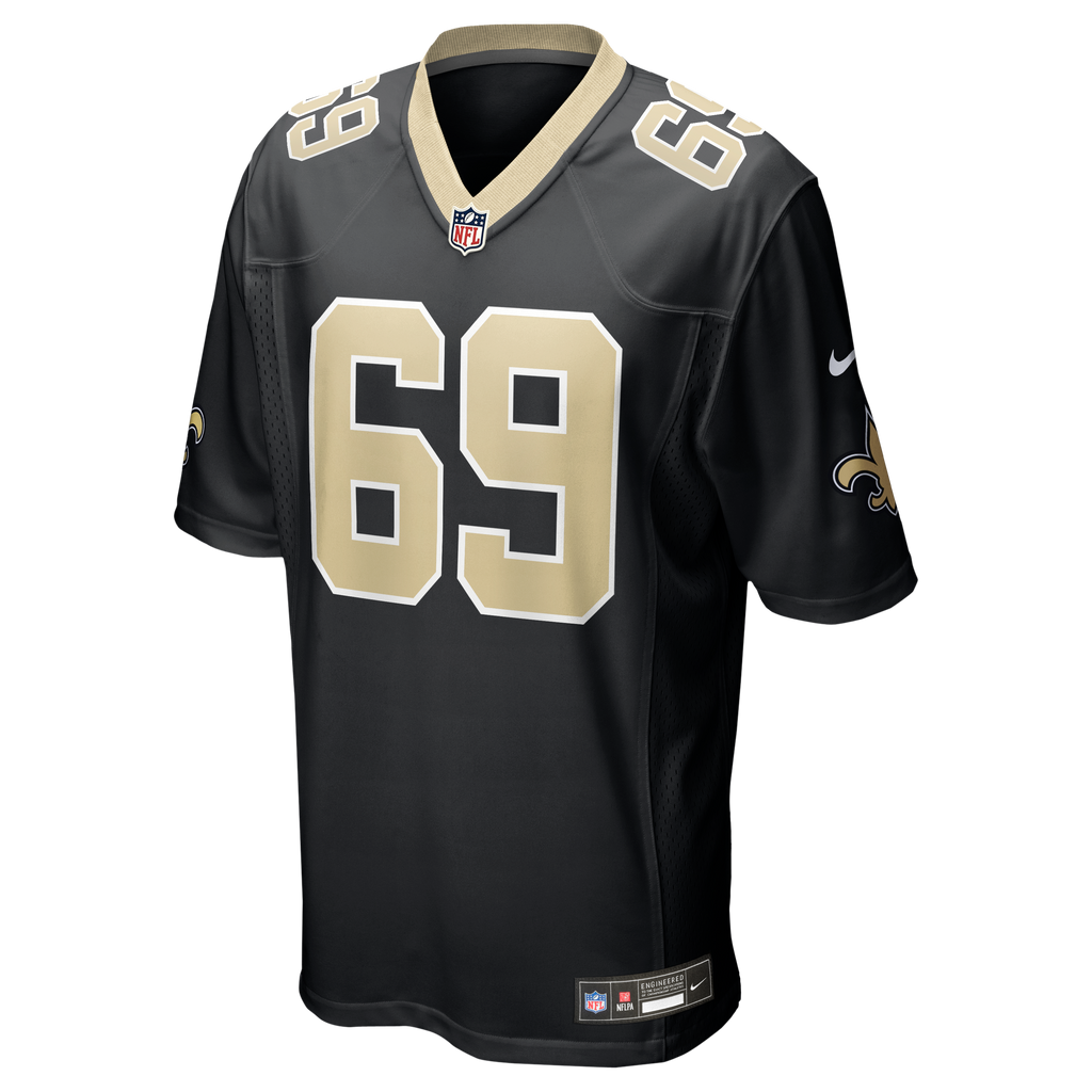 Men's New Orleans Saints Barry Wesley Nike  Black Team Game Jersey