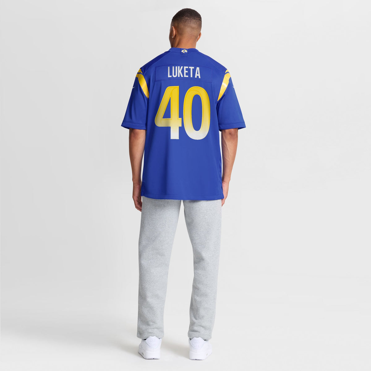 Men's Los Angeles Rams Jesse Luketa Nike  Royal Team Game Jersey