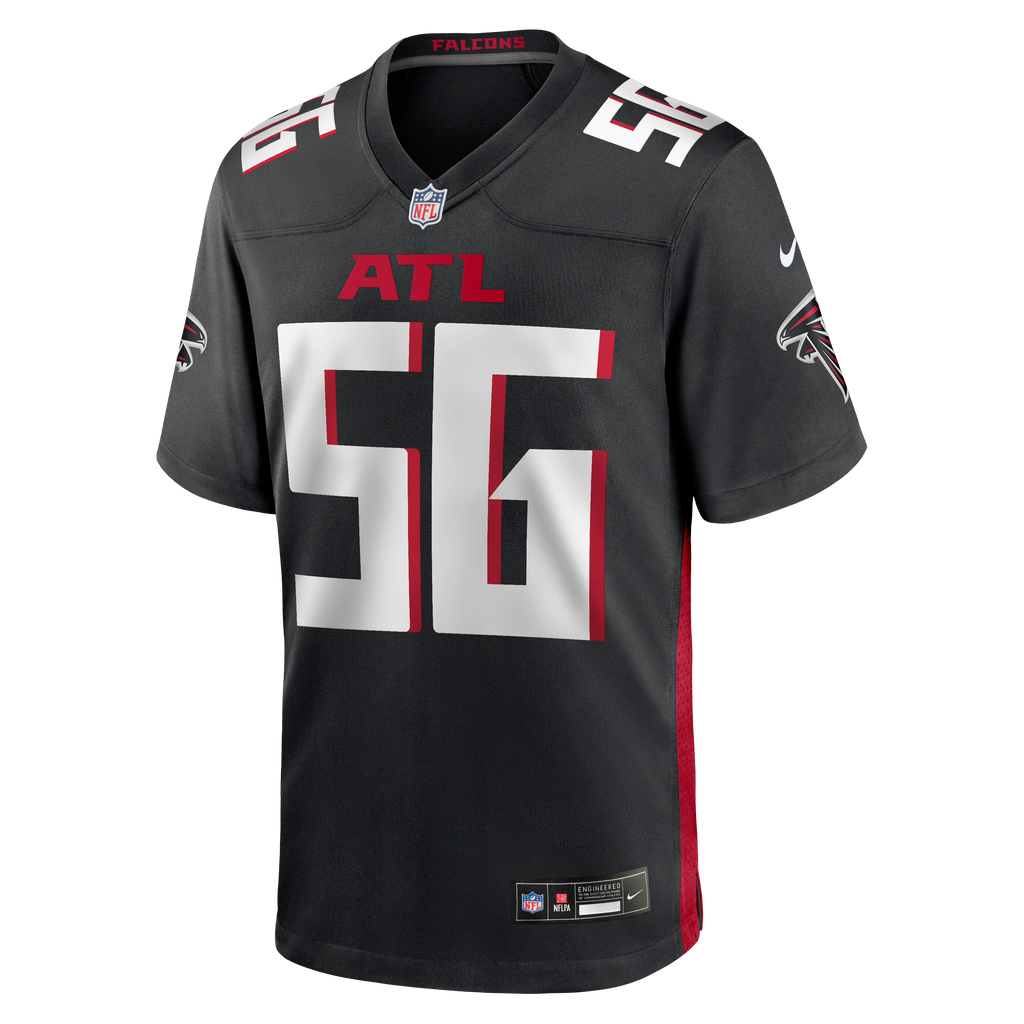 Men's Atlanta Falcons Keith Brooking Nike Black Game Retired Player Jersey