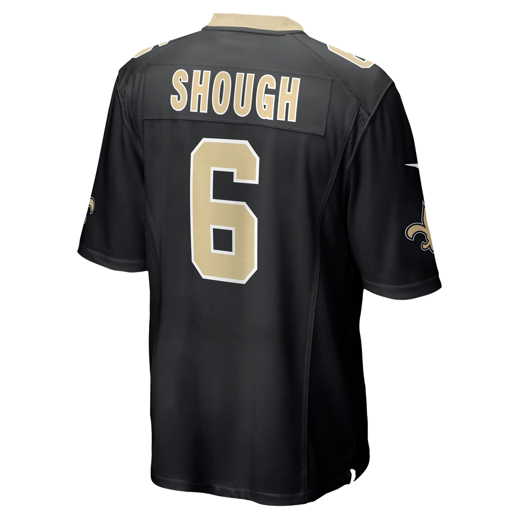 Men's New Orleans Saints Tyler Shough Nike Black Game Jersey