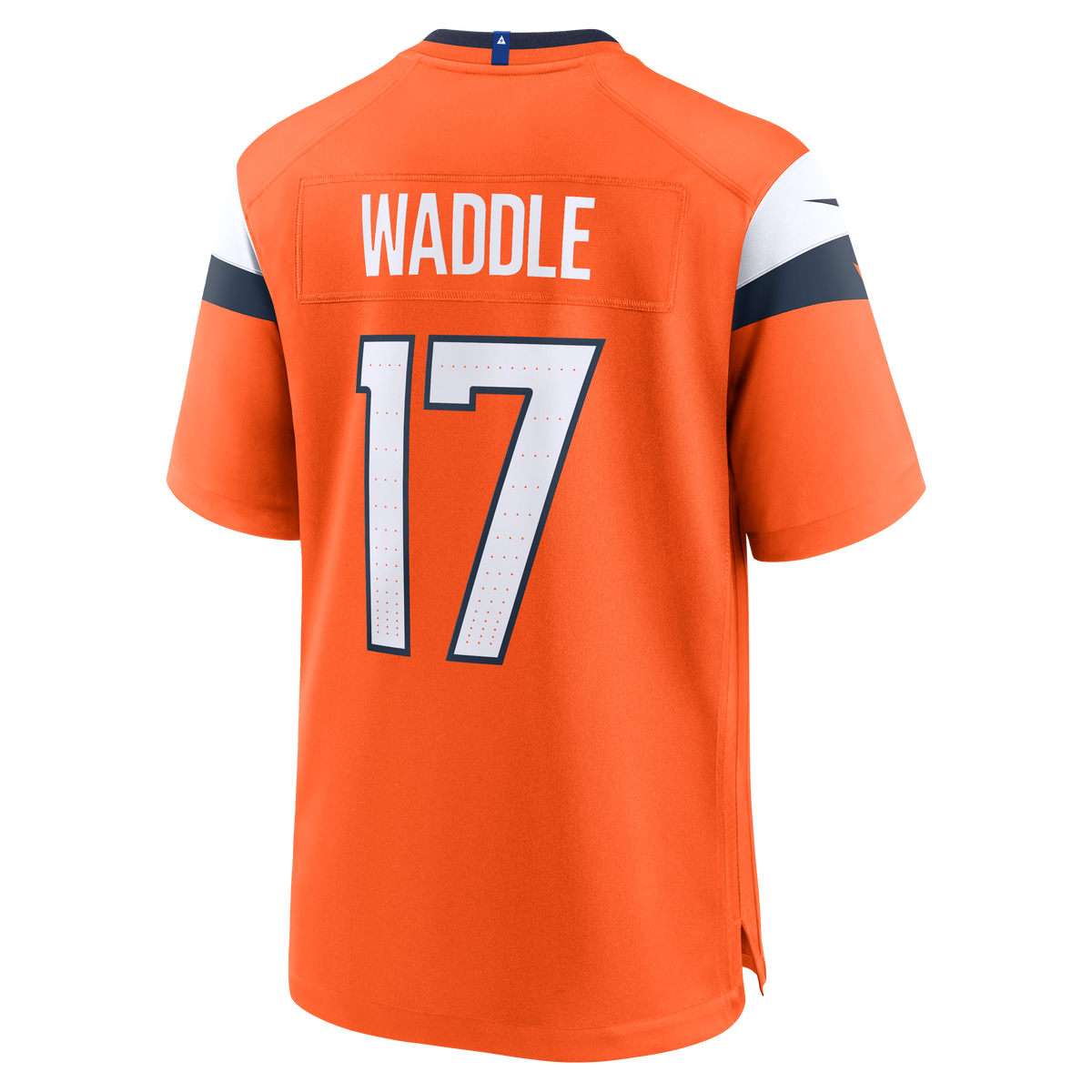 Men's Denver Broncos Jaylen Waddle Nike Orange Game Jersey