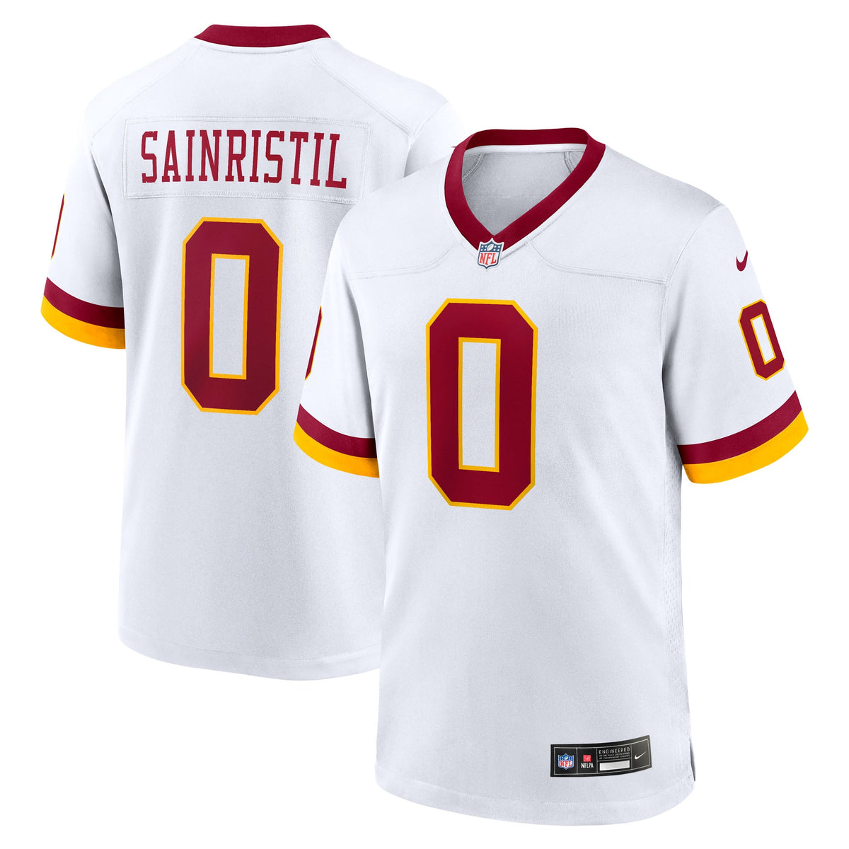 Men's Washington Commanders Mike Sainristil Nike Black Hail Raiser Alternate Game Jersey