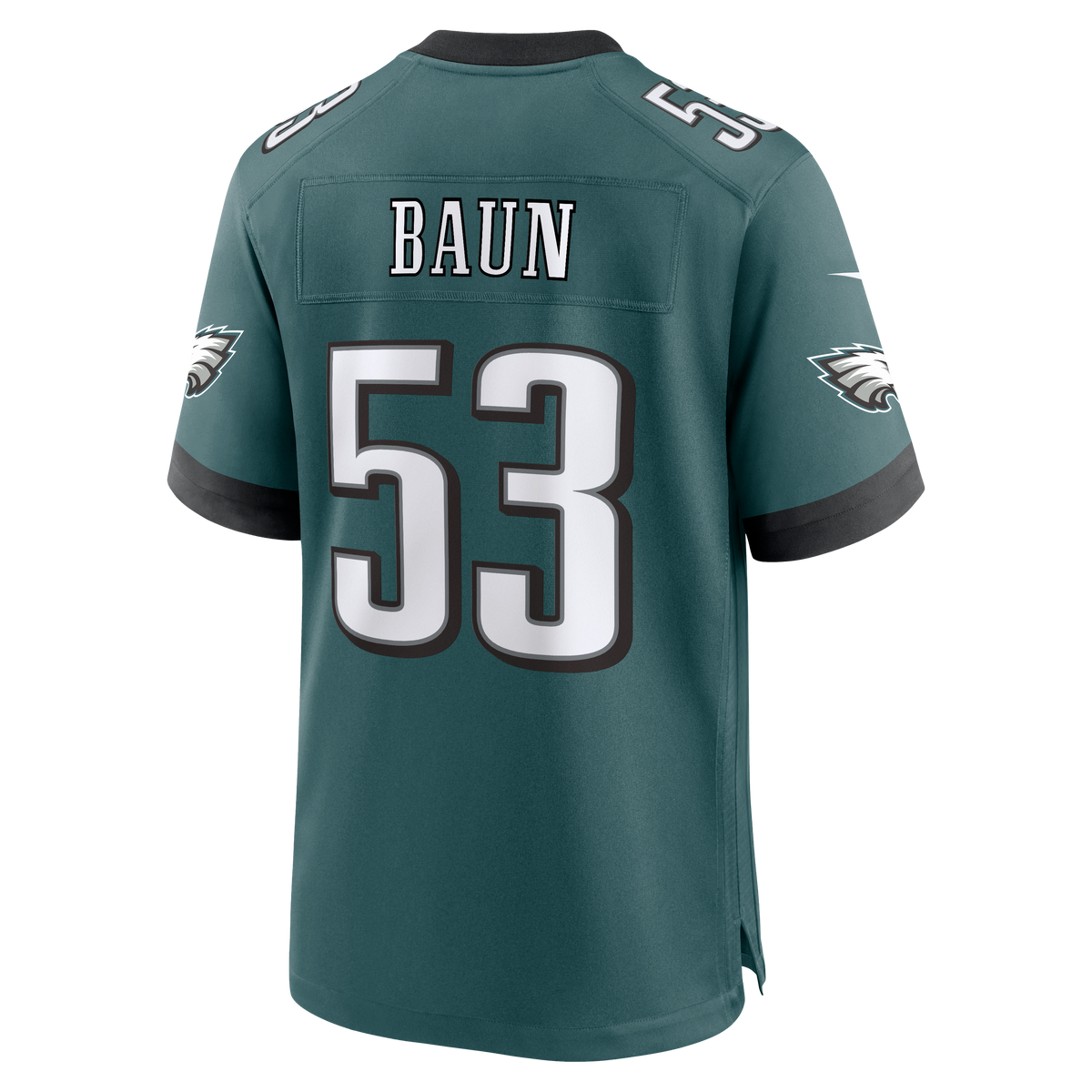 Men's Philadelphia Eagles Zack Baun Nike  Midnight Green Team Game Jersey
