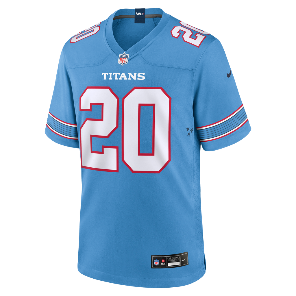 Men's Tennessee Titans Tony Pollard Nike Light Blue Game Jersey