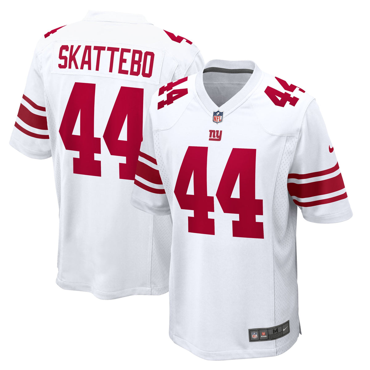 Men's New York Giants Cam Skattebo Nike White Game Jersey