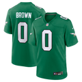 Men's Philadelphia Eagles Marquise Brown Nike  Kelly Green Alternate 2 Game Jersey