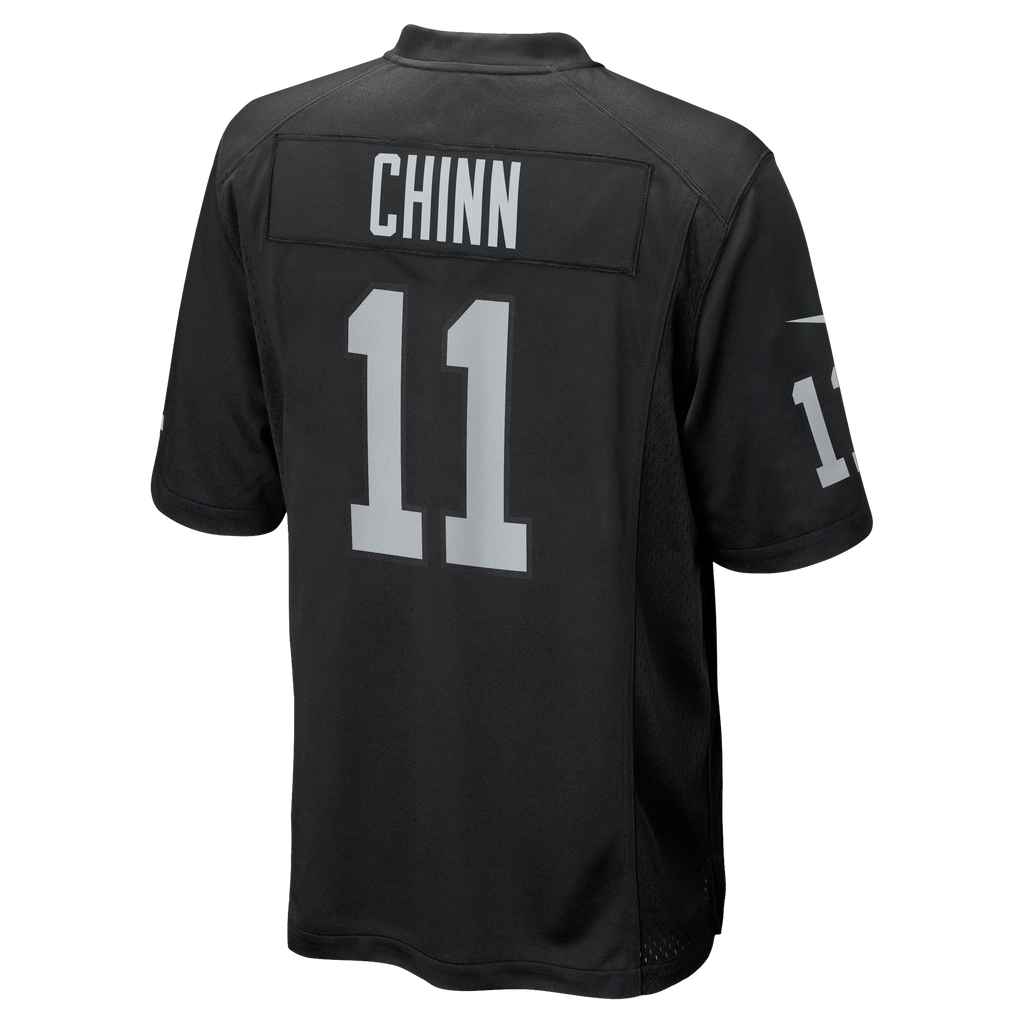 Men's Las Vegas Raiders Jeremy Chinn Nike  Black Team Game Jersey