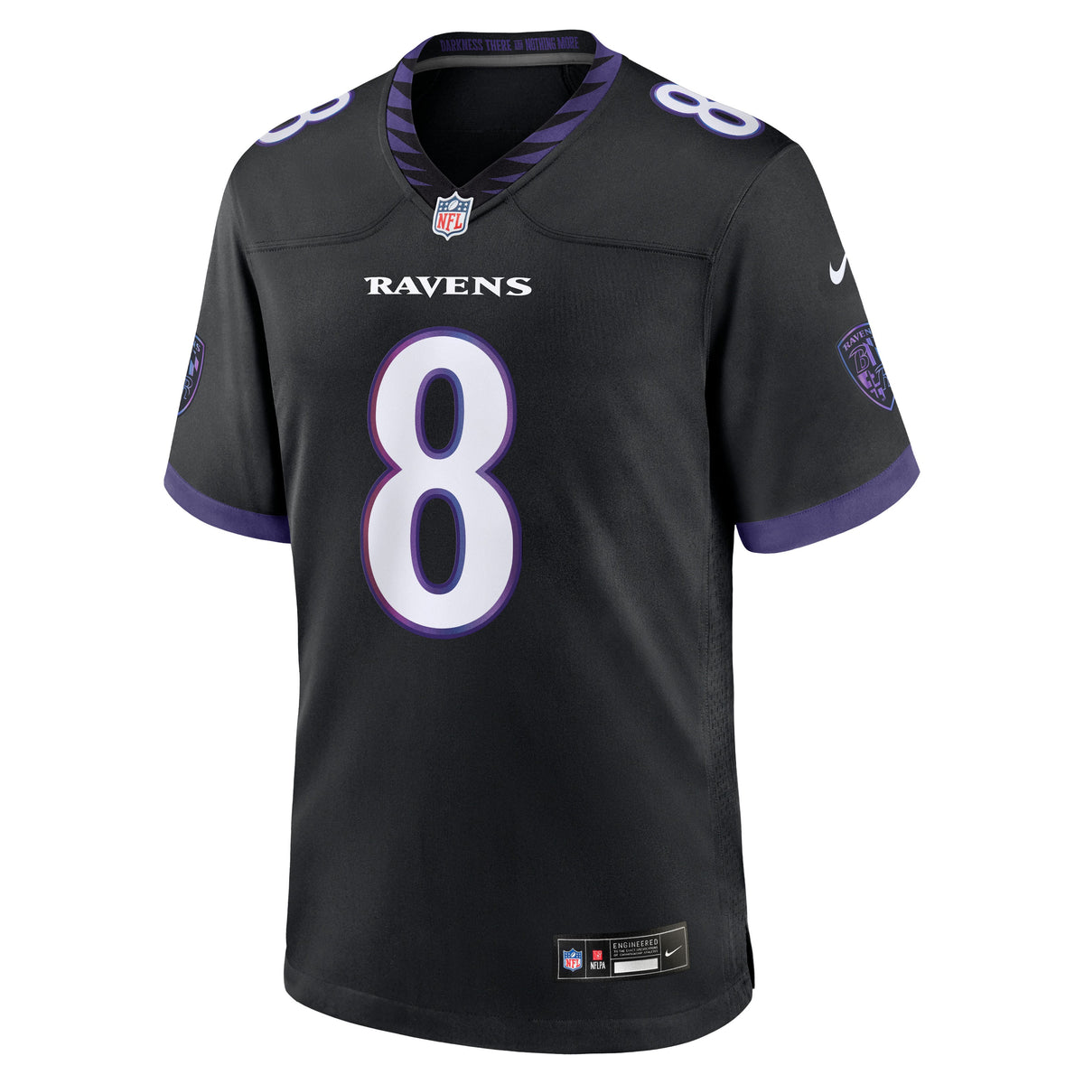 Men's Baltimore Ravens Lamar Jackson Nike Black Alternate Game Jersey