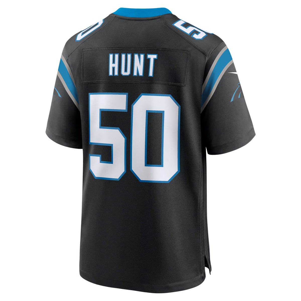 Men's Carolina Panthers Robert Hunt Nike  Black  Game Jersey