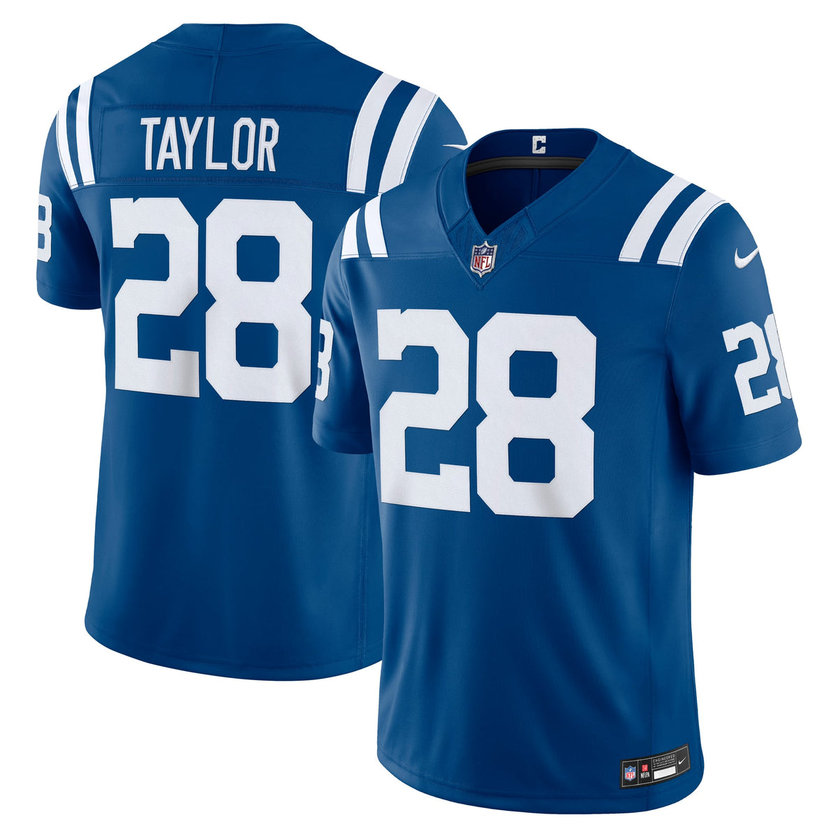 Men's Indianapolis Colts Jonathan Taylor Nike White Vapor F.U.S.E. Stitched Limited Jersey