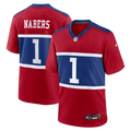 Men's New York Giants Malik Nabers Nike Century Red Alternate Game Jersey