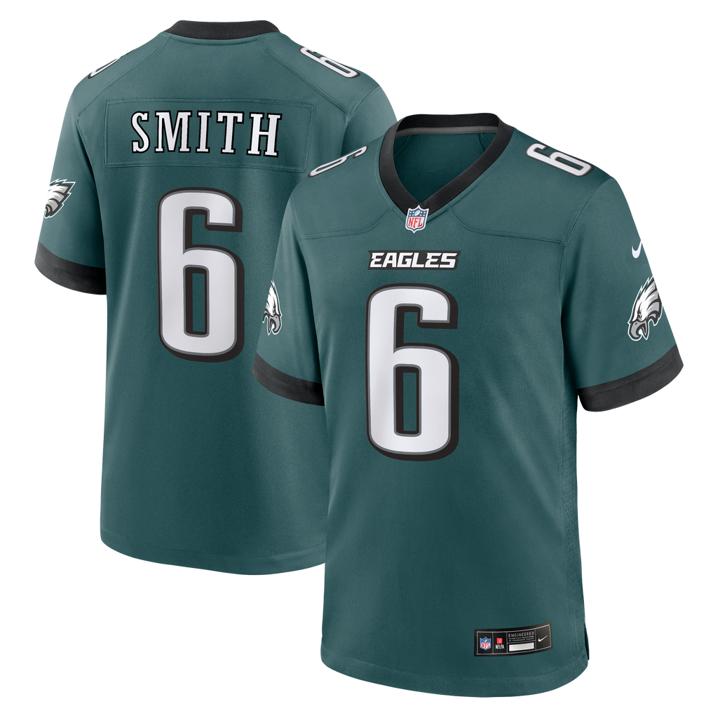 Men's Philadelphia Eagles DeVonta Smith Nike  Midnight Green Team Game Jersey