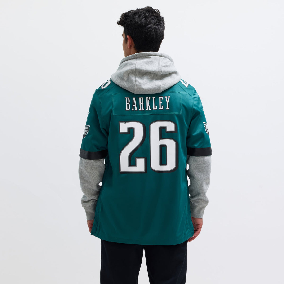 Men's Philadelphia Eagles Saquon Barkley Nike Midnight Green Game Player Jersey
