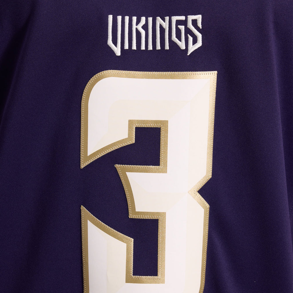 Men's Minnesota Vikings Jordan Addison Nike Purple 2026 Rivalries Collection Stitched Limited Jersey