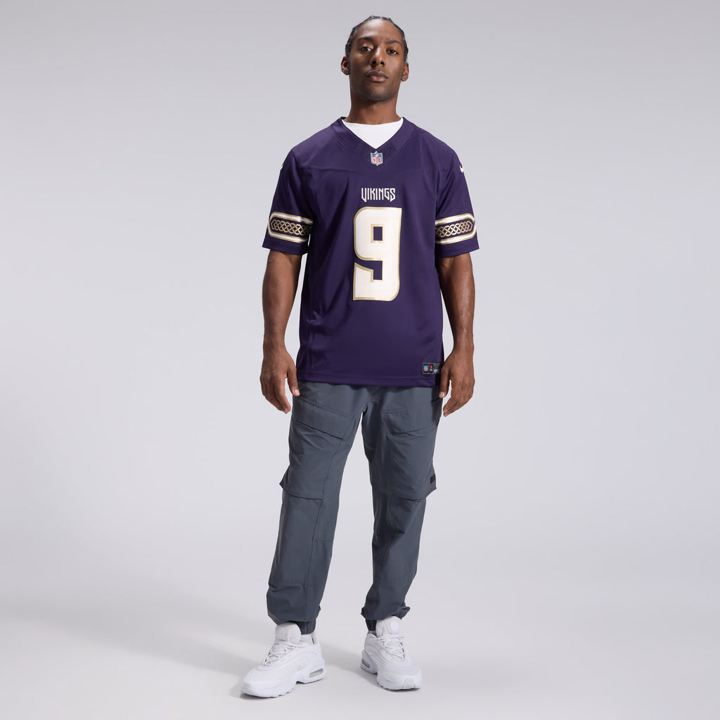 Men's Minnesota Vikings J.J. McCarthy Nike Purple 2026 Rivalries Collection Stitched Limited Jersey