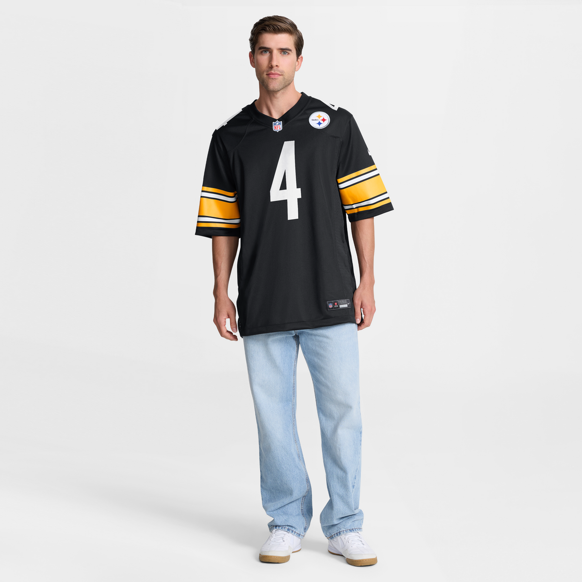 Men's Pittsburgh Steelers DK Metcalf Nike Gold Alternate 1933 Throwback Game Jersey