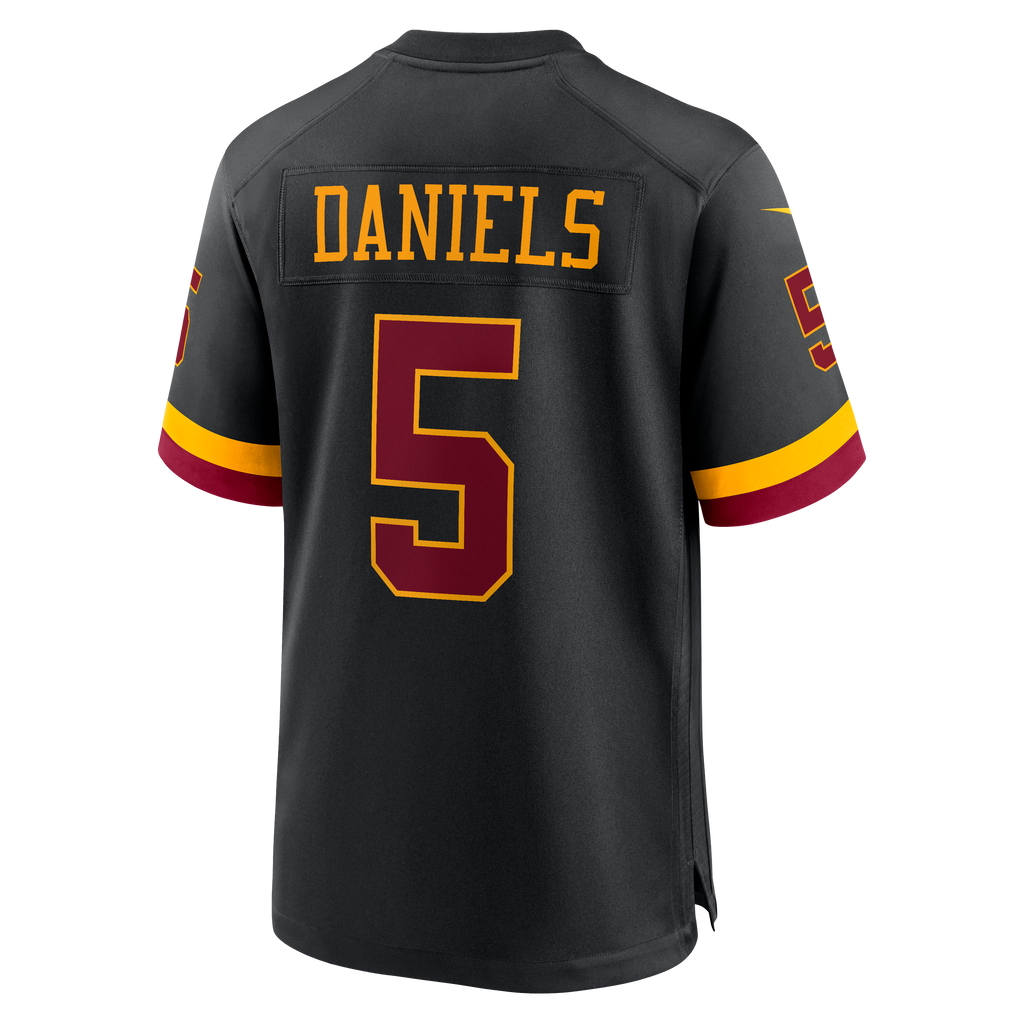 Men's Washington Commanders Jayden Daniels Nike White Game Super Bowl Era Jersey