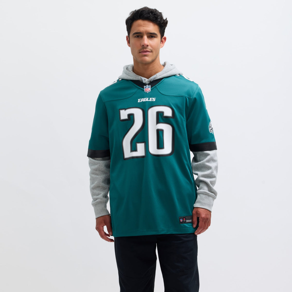 Men's Philadelphia Eagles Saquon Barkley Nike  Black Alternate Game Jersey