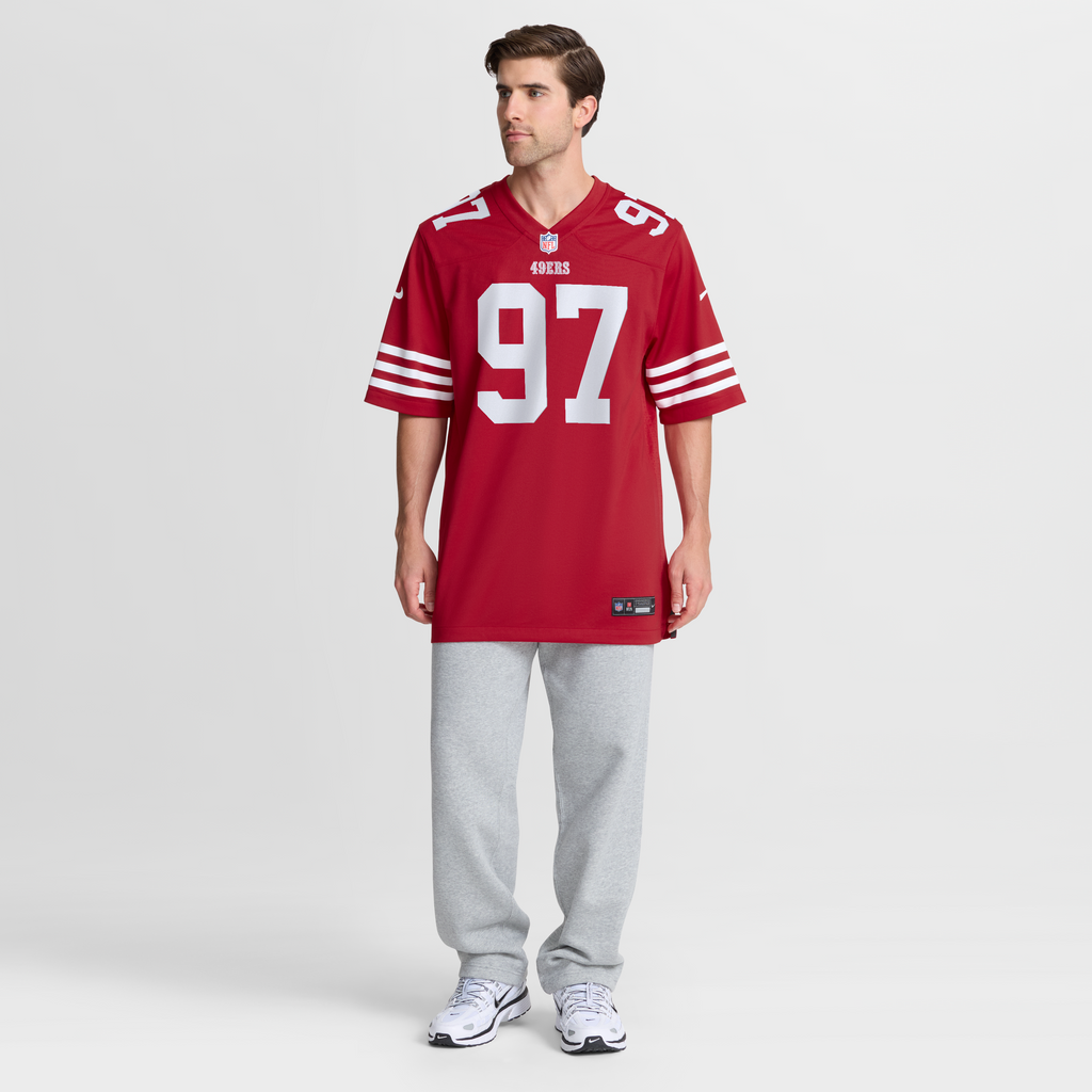 Men's San Francisco 49ers Nick Bosa Nike White Player Game Jersey