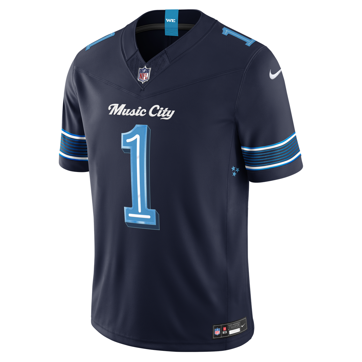 Men's Tennessee Titans Cameron Ward Nike Navy 2026 Rivalries Collection Stitched Limited Jersey