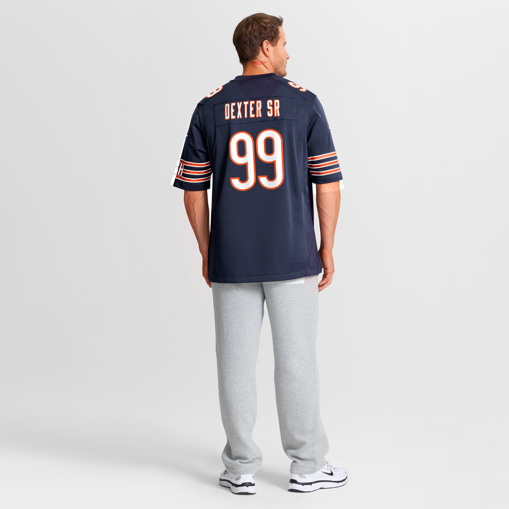 Men's Chicago Bears Gervon Dexter Sr. Nike  Navy  Game Jersey