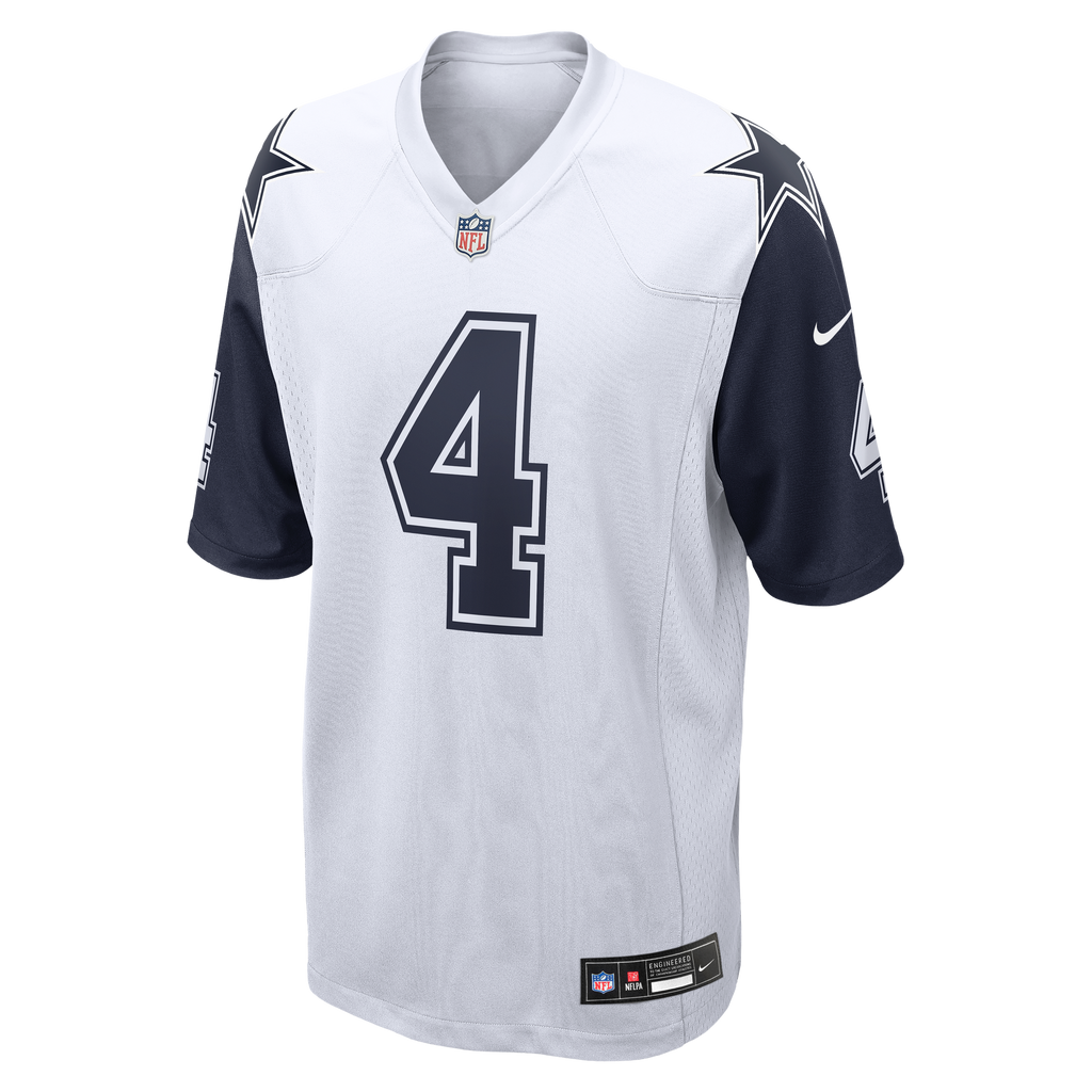 Men's Dallas Cowboys Dak Prescott Nike Navy Alternate Game Team Jersey