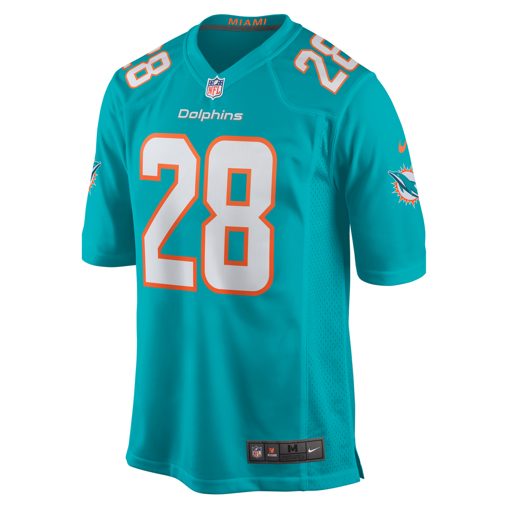 Men's Miami Dolphins De’Von Achane Nike Aqua Player Game Jersey