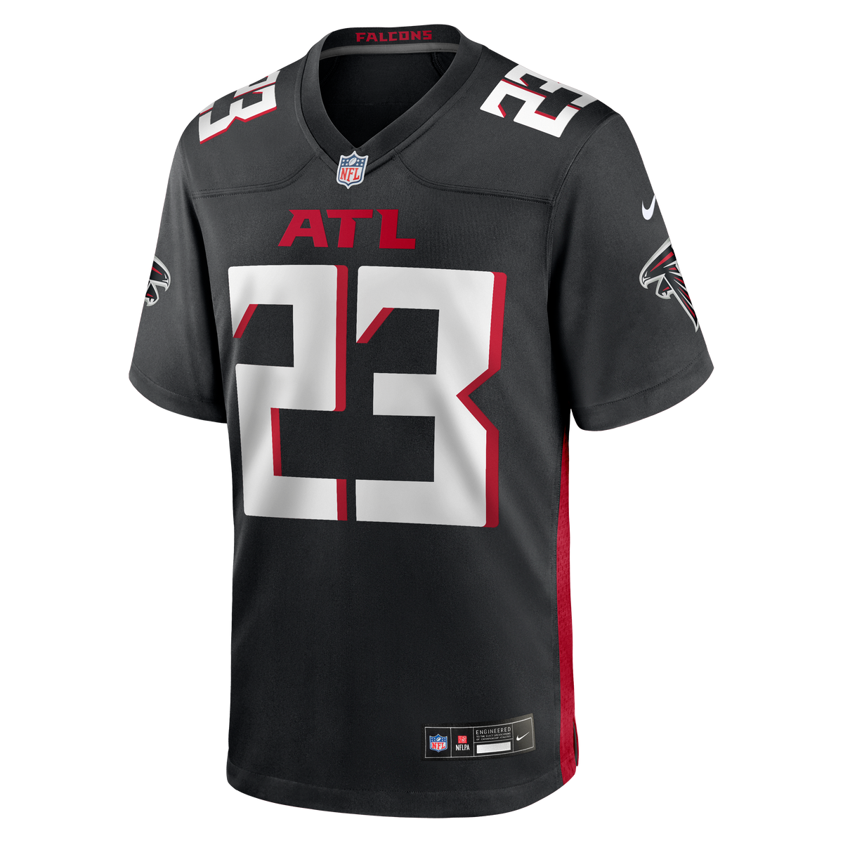 Men's Atlanta Falcons DeMarcco Hellams Nike  Black Team Game Jersey