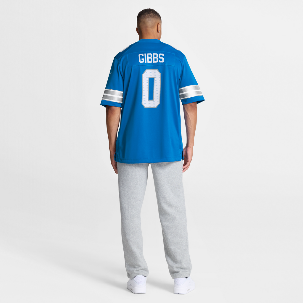 Men's Detroit Lions Jahmyr Gibbs Nike White Game Player Jersey
