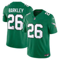 Men's Philadelphia Eagles Saquon Barkley Nike Kelly Green Alternate Vapor F.U.S.E. Stitched Limited Jersey