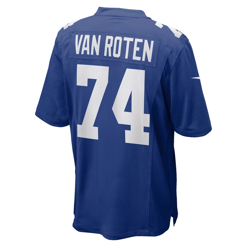 Men's New York Giants Greg Van Roten Nike  Royal Team Game Jersey