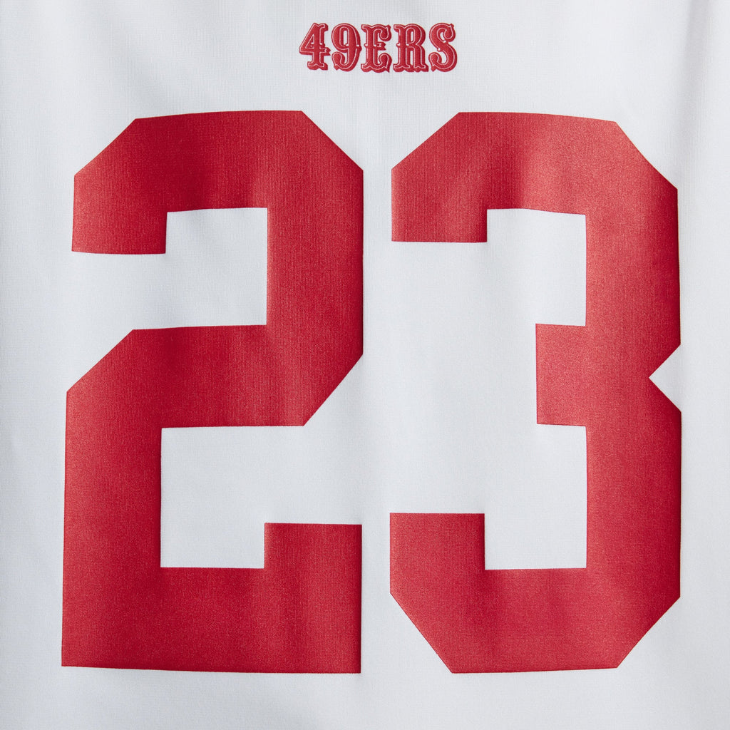 Men's San Francisco 49ers Christian McCaffrey Nike White Game Player Jersey