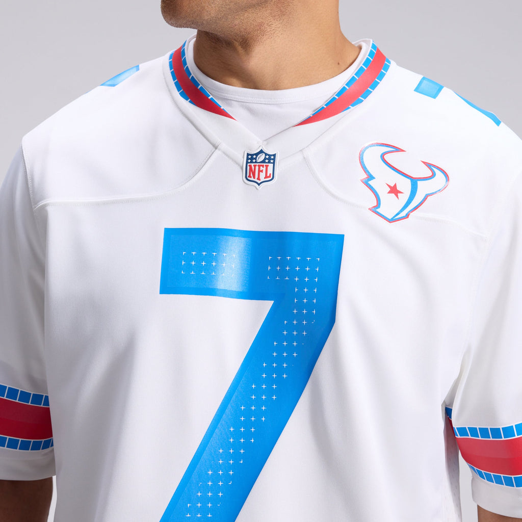 Men's Houston Texans C.J. Stroud Nike White 2026 Rivalries Collection Game Jersey