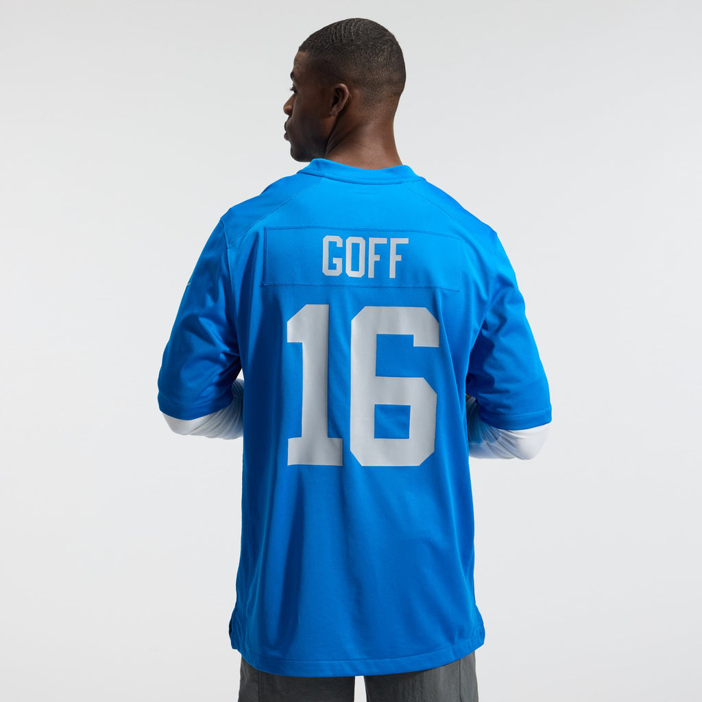 Men's Detroit Lions Jared Goff Nike  Blue Alternate Game Jersey