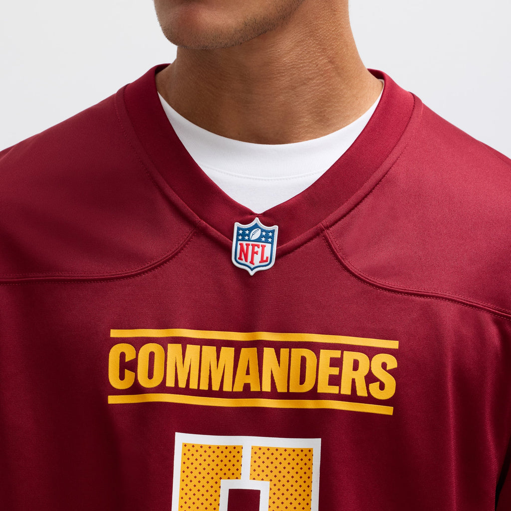 Men's Washington Commanders Jayden Daniels Nike Black Alternate Game Player Jersey
