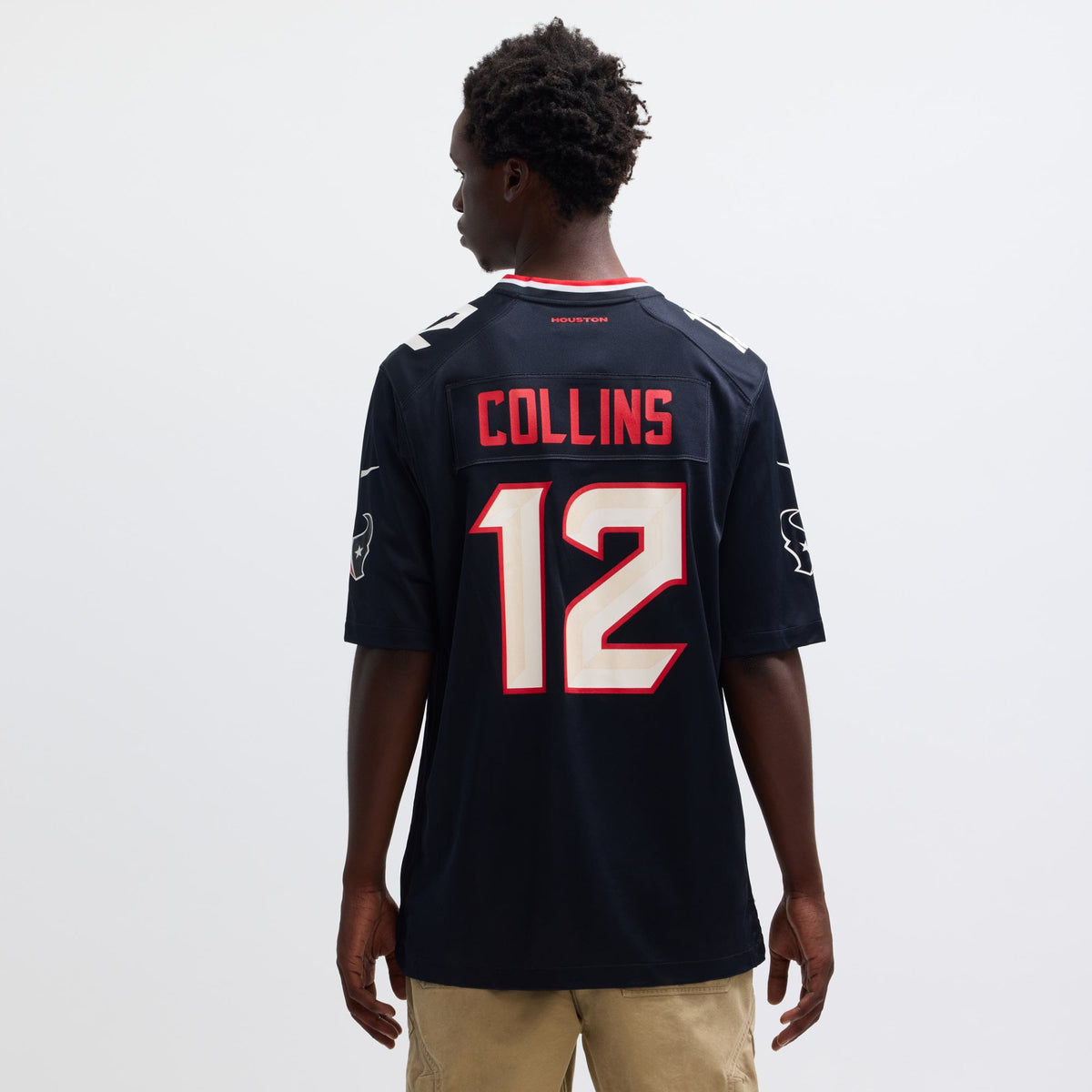 Men's Houston Texans Nico Collins Nike  Red Alternate Game Jersey