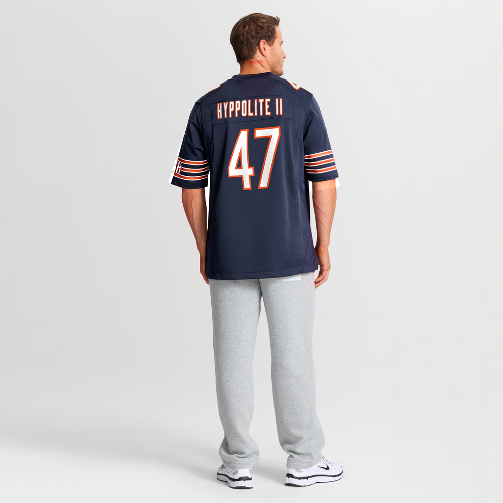 Men's Chicago Bears Ruben Hyppolite II Nike Navy Team Game Jersey