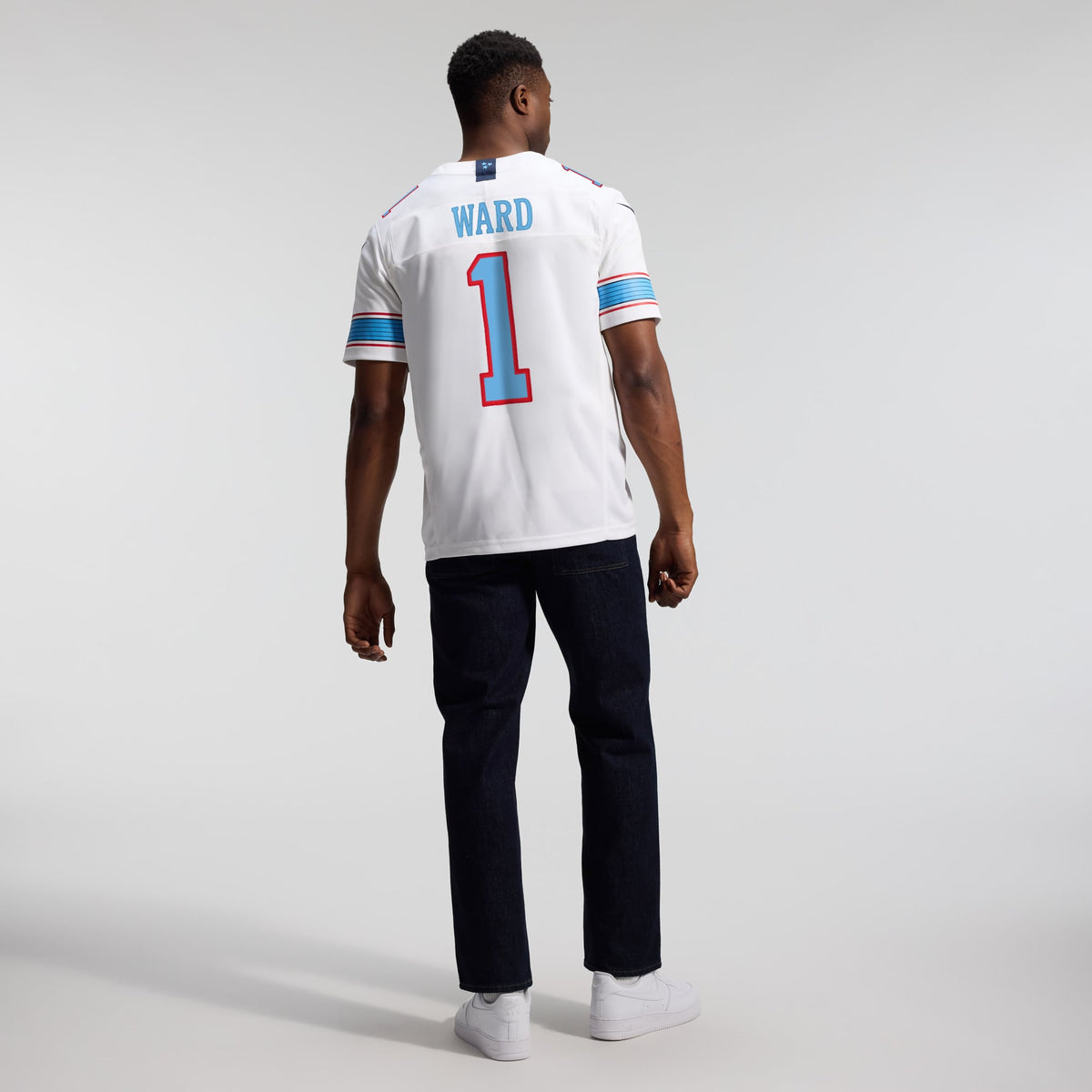 Men's Tennessee Titans Cameron Ward Nike Light Blue Team Vapor F.U.S.E. Stitched Limited Jersey
