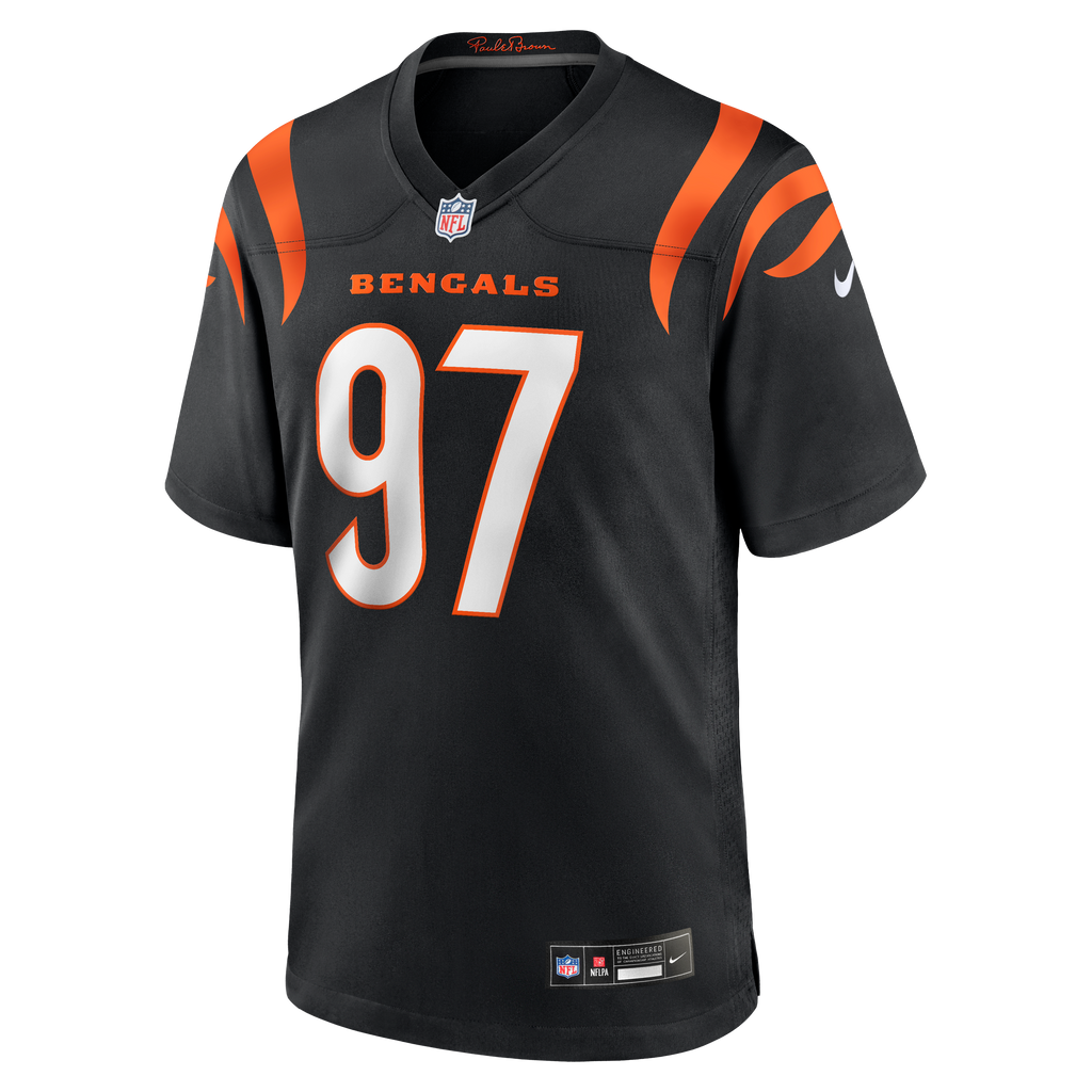 Men's Cincinnati Bengals Dexter Lawrence II Nike Black Game Jersey