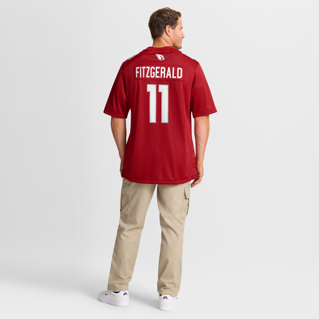 Men's Arizona Cardinals Larry Fitzgerald Nike  Cardinal Team Retired Game Jersey