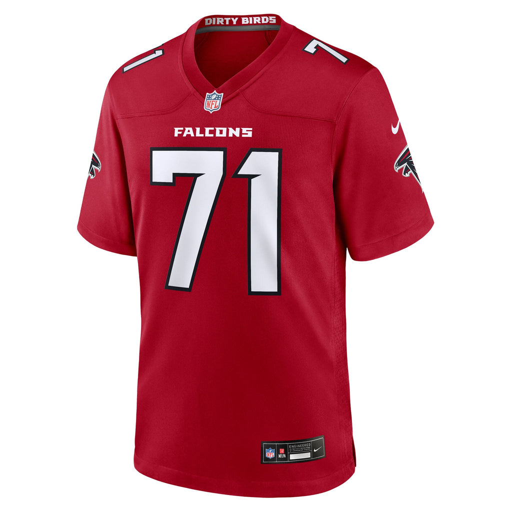 Men's Atlanta Falcons Jawaan Taylor Nike Red Team Game Jersey