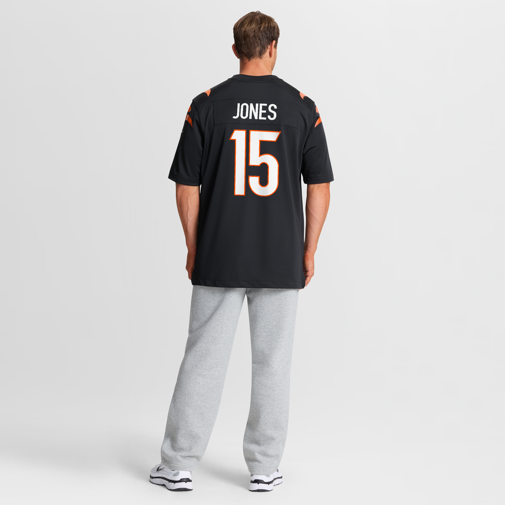 Men's Cincinnati Bengals Charlie Jones Nike  Black Team Game Jersey