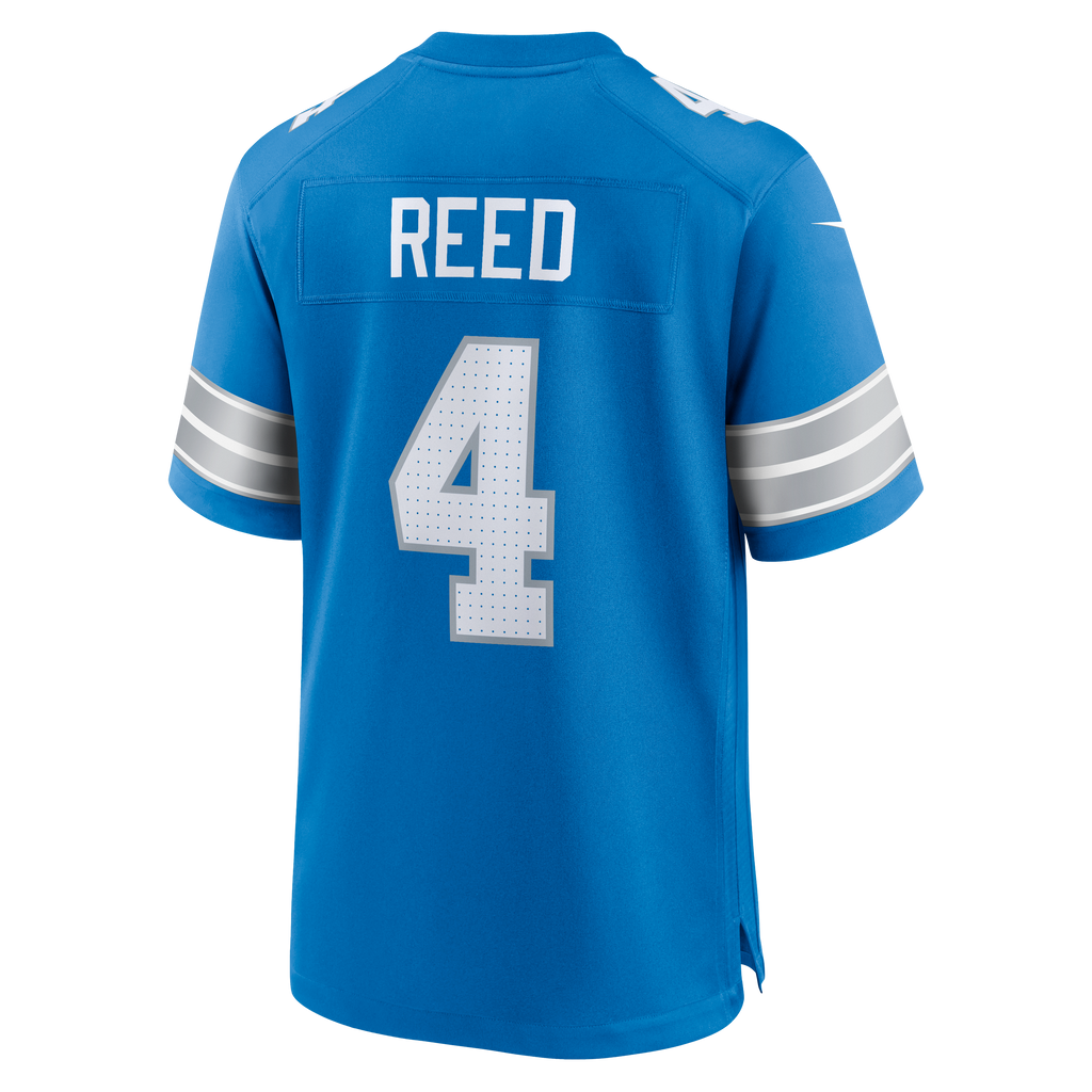 Men's Detroit Lions D.J. Reed Nike  Blue Team Game Jersey