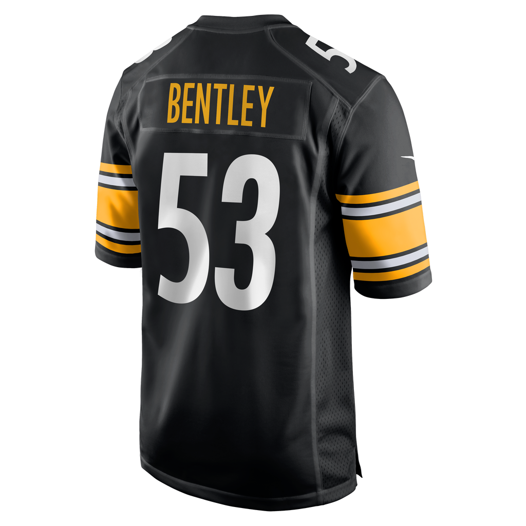 Men's Pittsburgh Steelers JaWhaun Bentley Nike  Black Team Game Jersey