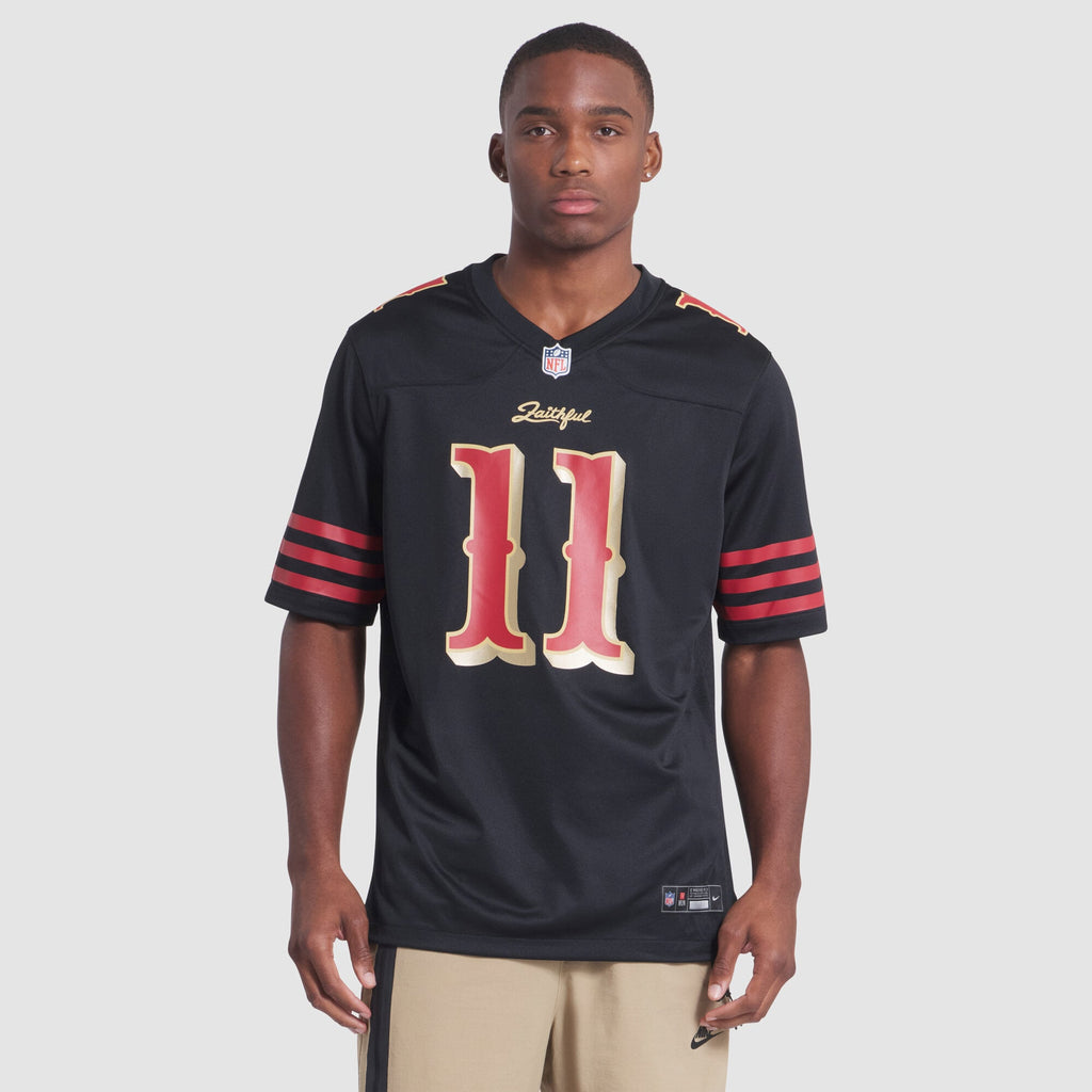 Men's San Francisco 49ers Brandon Aiyuk Nike Black Rivalries Collection Game Jersey